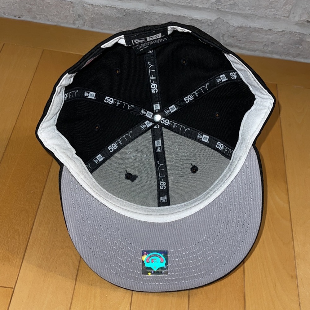 New Era 59Fifty Great Falls White Sox Fitted Hat Size 7 5/8 Grey UV MiLB - Picture 4 of 5